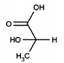 Lactic acid structure